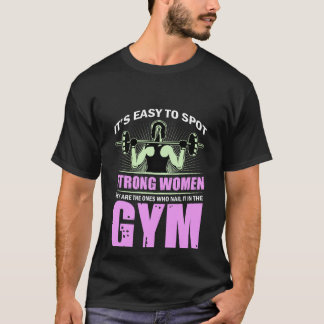 Workout fitness woman gym exercise T-Shirt