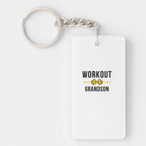 Workout grandson keychain