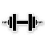 Workout Gym Barbell Cut Out Decal