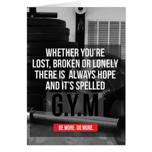 Workout Gym Motivation Cards (Front)