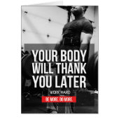 Workout Gym Motivation - Work Hard (Front)