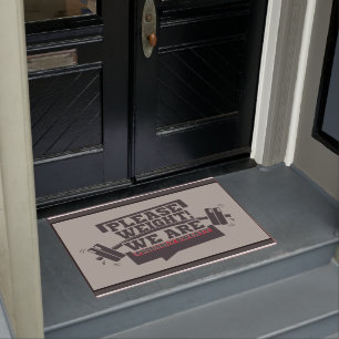 Workout Gym Outdoor Decor, Gym Doormat - Gymer Mat