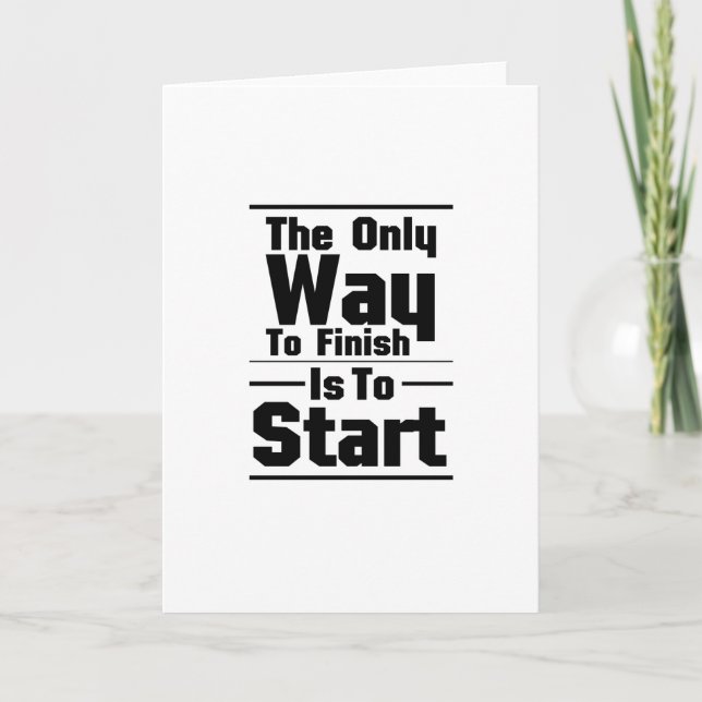 Workout Gym Quote  Fitness exercise Motivation Card (Front)