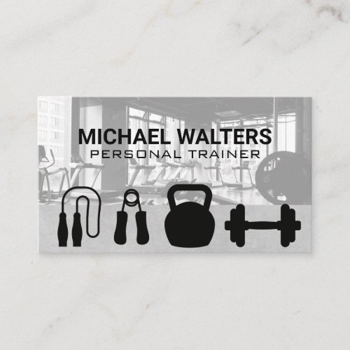 Workout Gym  Training Equipment Business Card