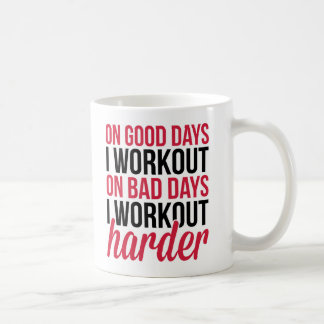 Workout Harder Gym Quote Coffee Mug