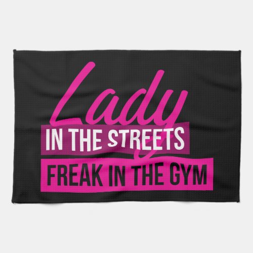 Workout Humor _ Lady In Streets Freak In Gym Towel