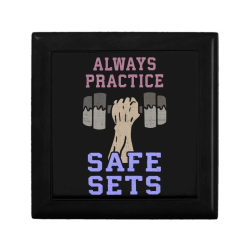 Workout Humor _ Practice Safe Sets _ Novelty Gym Gift Box