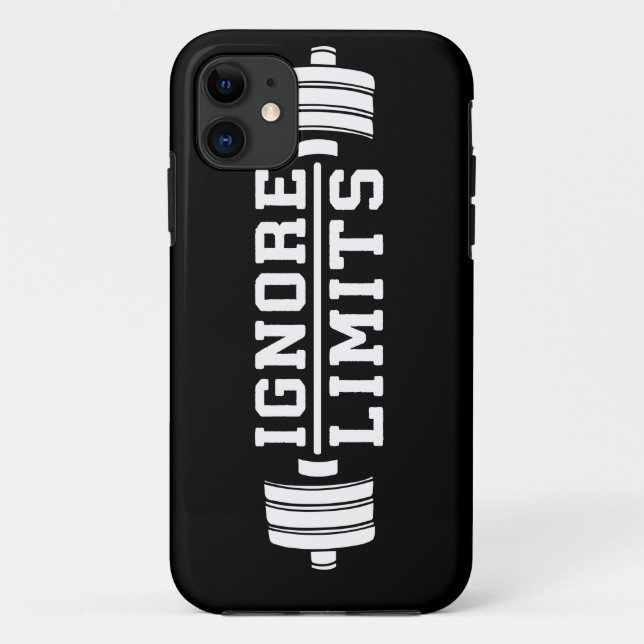 Workout Inspiration - Ignore Limits - Motivational Case-Mate iPhone Case (Back)