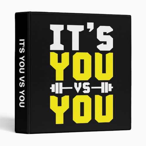 Workout Inspiration _ Its You vs You _ Gym Binder