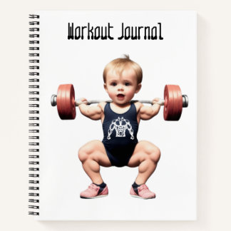 Workout Journal, Spiral Softcover Gym Diary Notebook
