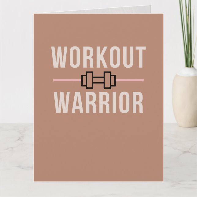 Workout Log + 30 Day Challenge & Tracker Card (Front)