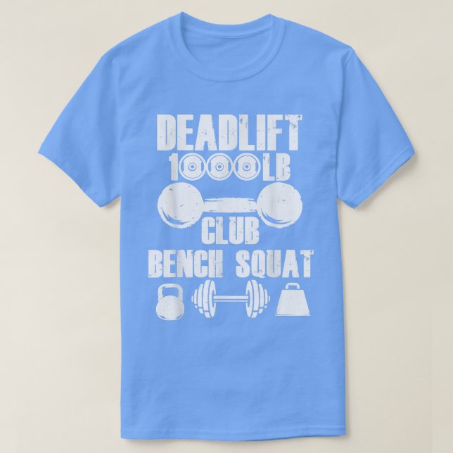 Workout Lover  Squad Deadlift Funny Fitness Gym  T-Shirt (Design Front)