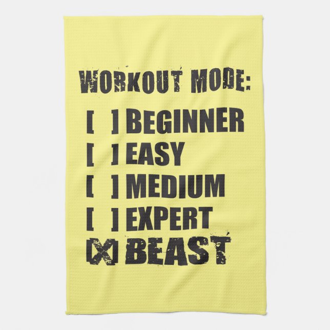 Workout Mode - BEAST Towel (Vertical)