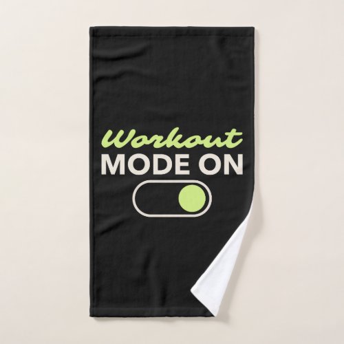 Workout Mode On Fitness Switch Hand Towel