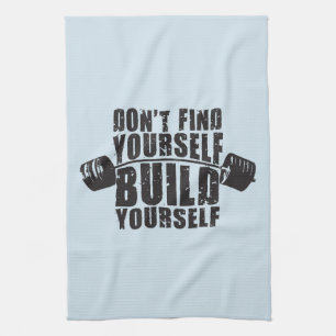 Workout Motivation - Build Yourself - Barbell Towel