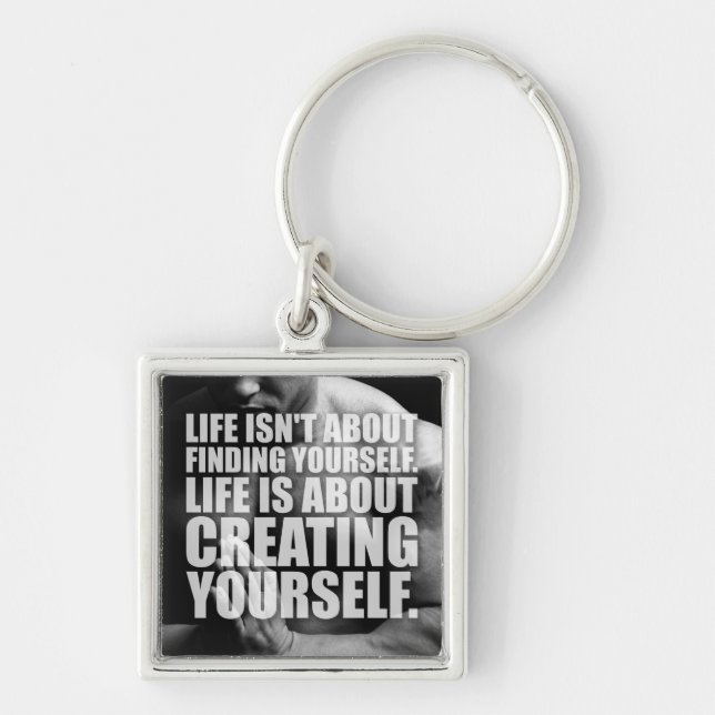 Workout Motivation - Create Yourself Keychain (Front)