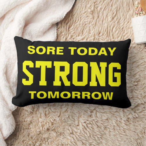 Workout Motivation Lumbar Pillow