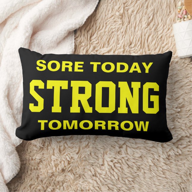 Workout Motivation Lumbar Pillow (Blanket)