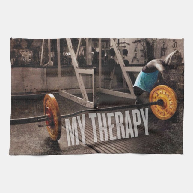 Workout Motivation - My Therapy Towel (Horizontal)