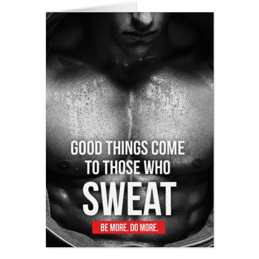Workout Motivation - Sweat Cards (Front)