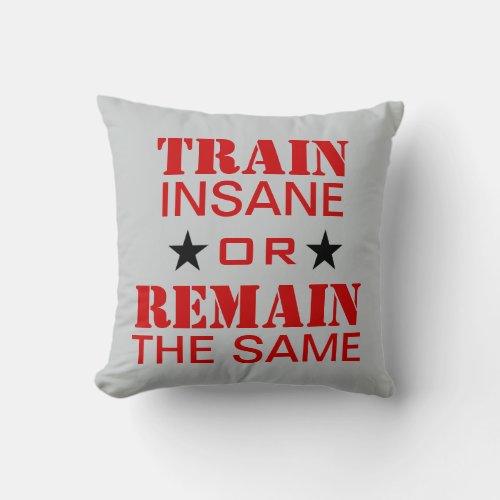 Workout Motivation Throw Pillow