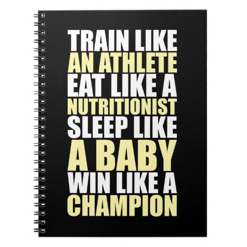 Workout Motivation _ Win Like A Champion Notebook