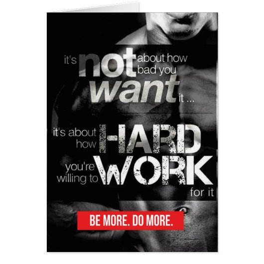 Workout Motivation - Work Hard (Front)