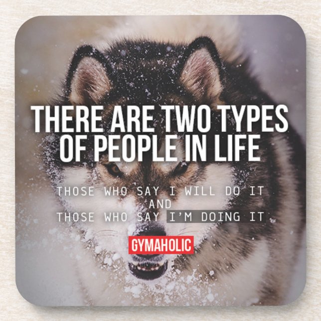 Workout Motivational Beverage Coaster (Front)