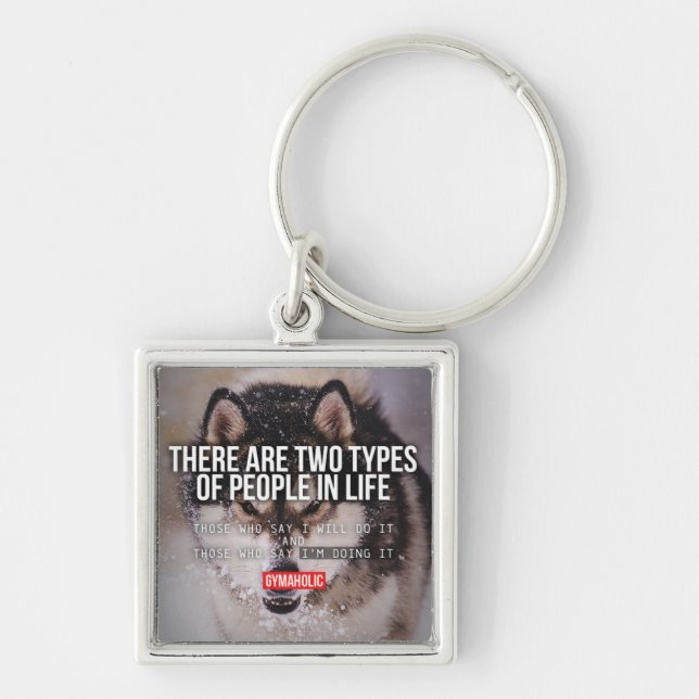 Workout Motivational Keychain (Front)