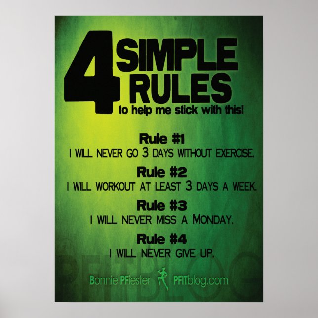 Workout Motivational Poster (Front)