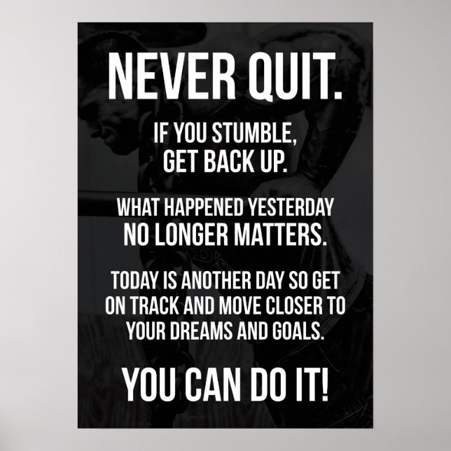 Workout Motivational Poster (Front)