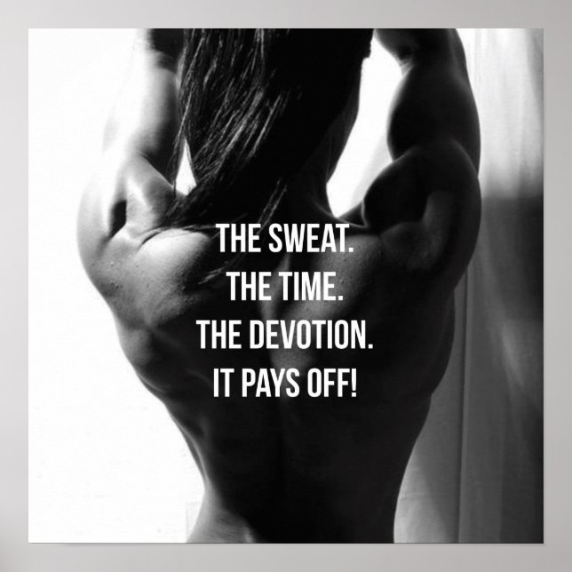 Workout Motivational Poster (Front)