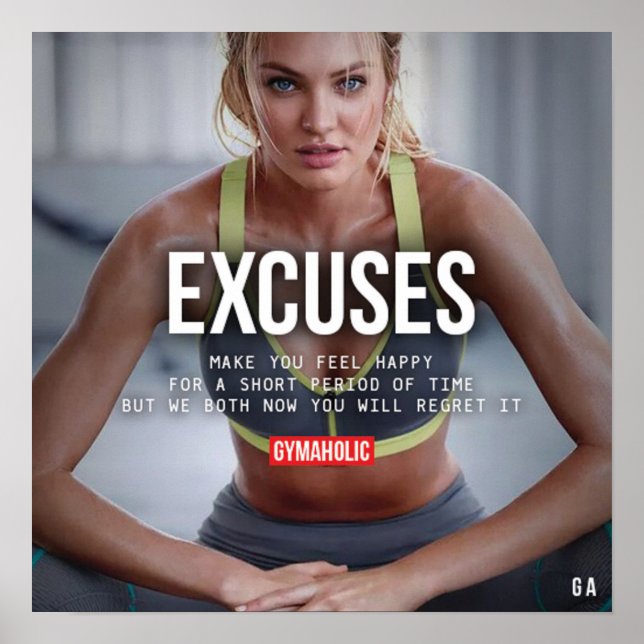 Workout Motivational Poster (Front)