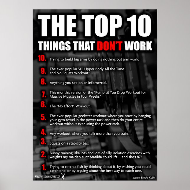 Workout Motivational Poster (Front)