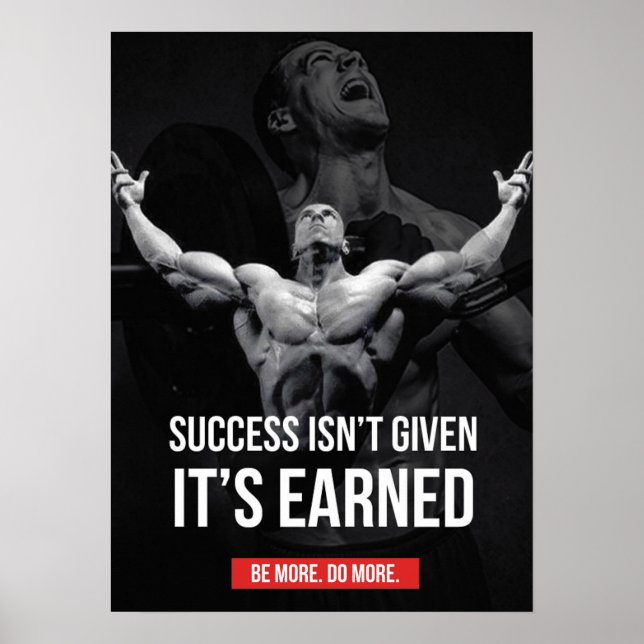 Workout Motivational Poster (Front)