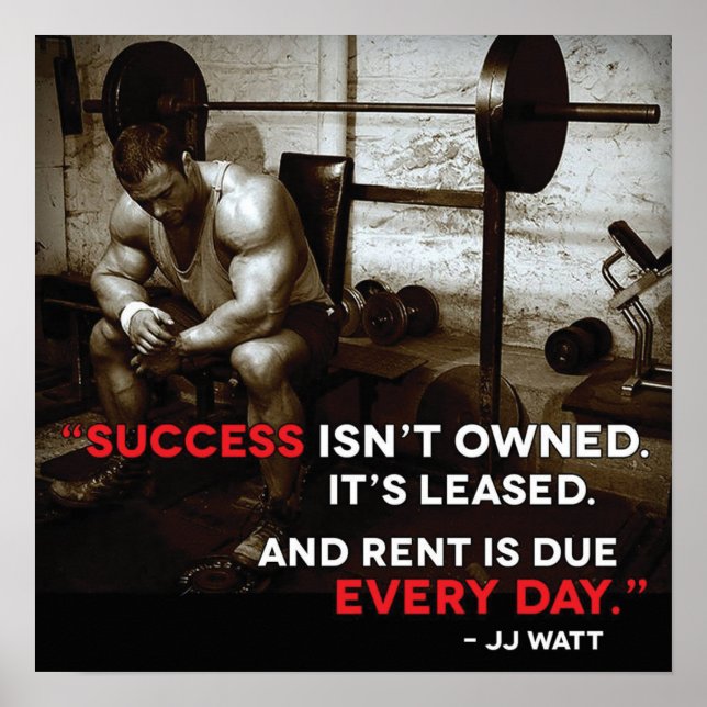 Workout Motivational Poster (Front)