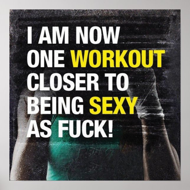 Workout Motivational Poster (Front)