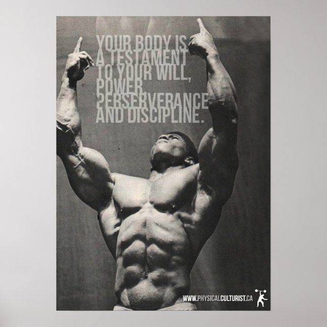 Workout Motivational Poster (Front)