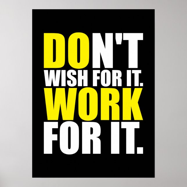 Workout Motivational Poster (Front)