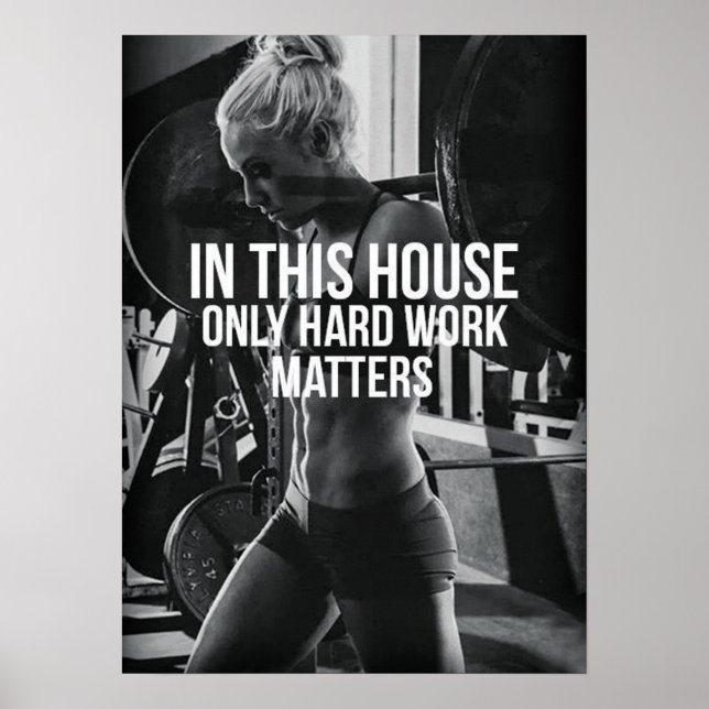 Workout Motivational Poster (Front)