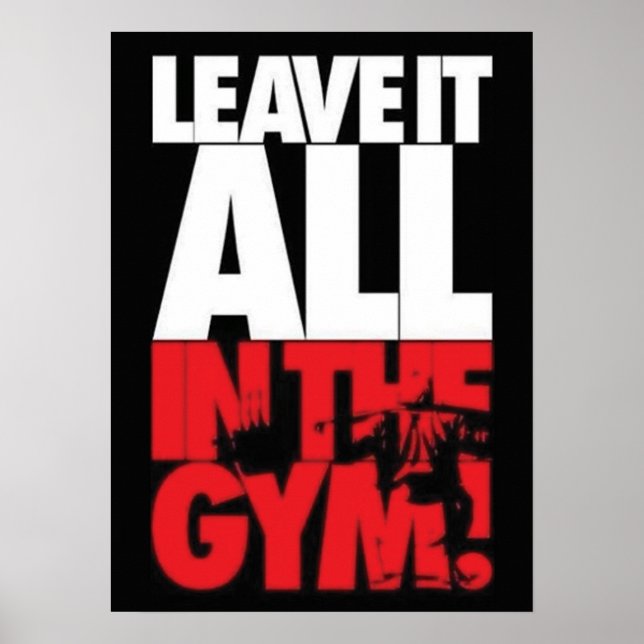 Workout Motivational Poster (Front)