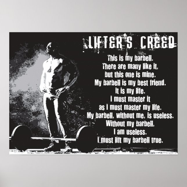 Workout Motivational Poster (Front)