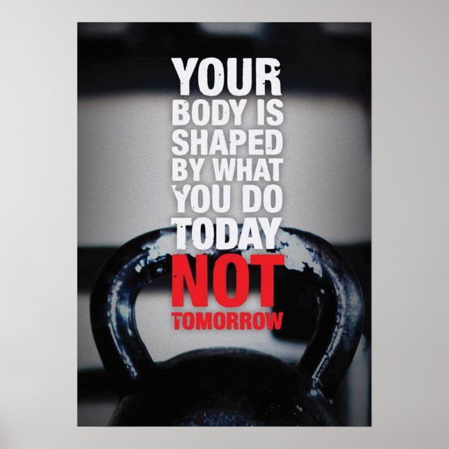 Workout Motivational Poster (Front)