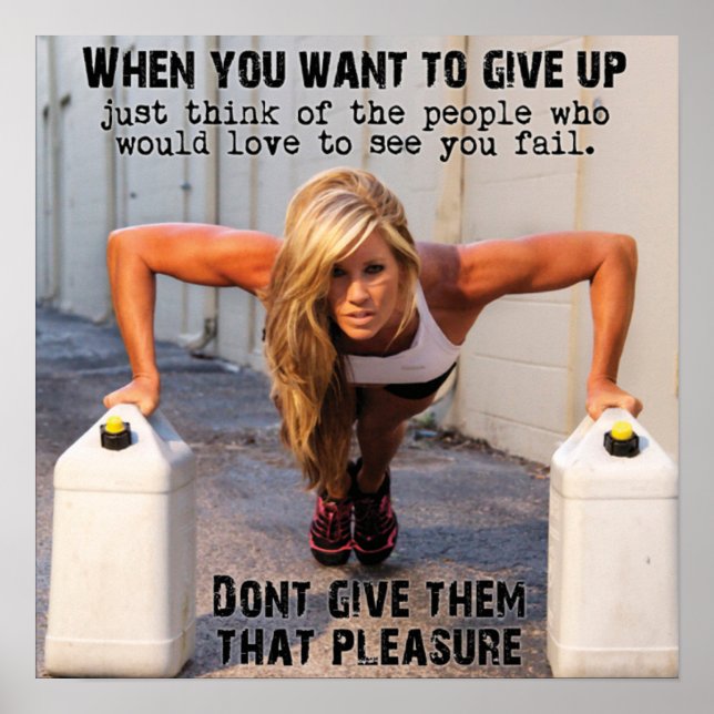 Workout Motivational Poster (Front)