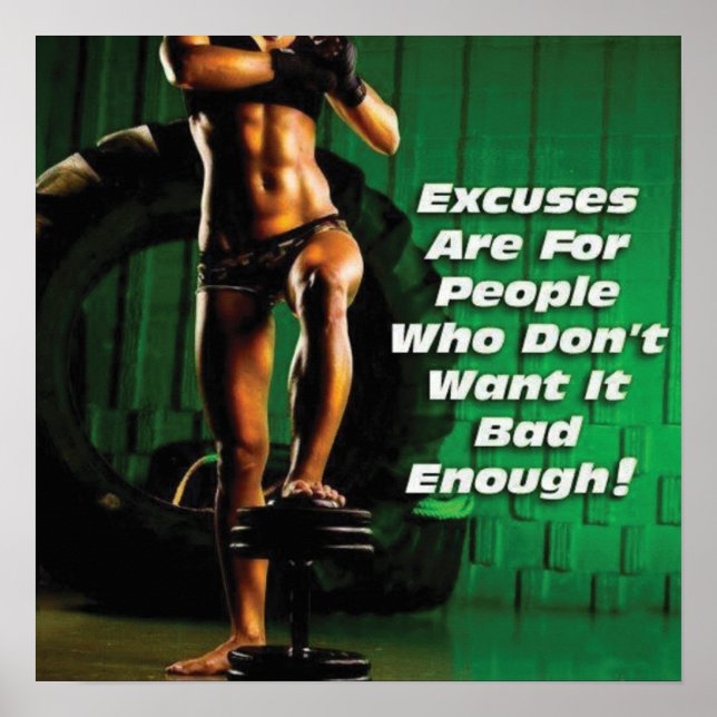 Workout Motivational Poster (Front)