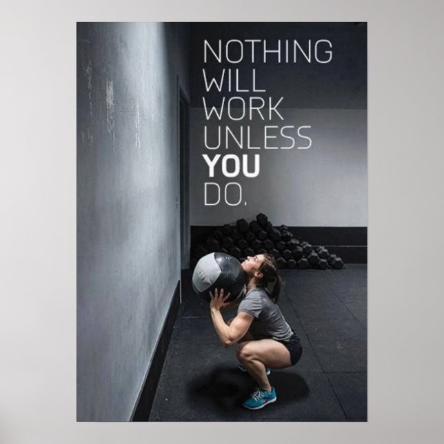 Workout Motivational Poster (Front)