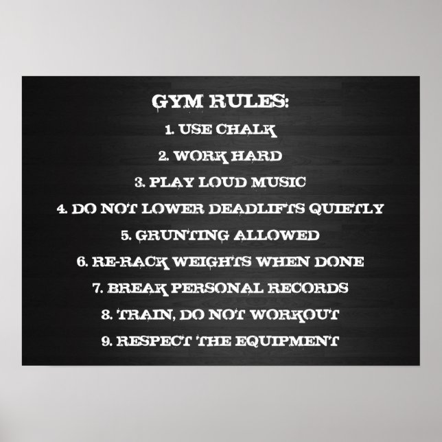 Workout Motivational Poster (Front)