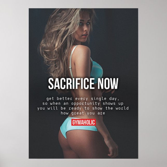 Workout Motivational Poster (Front)