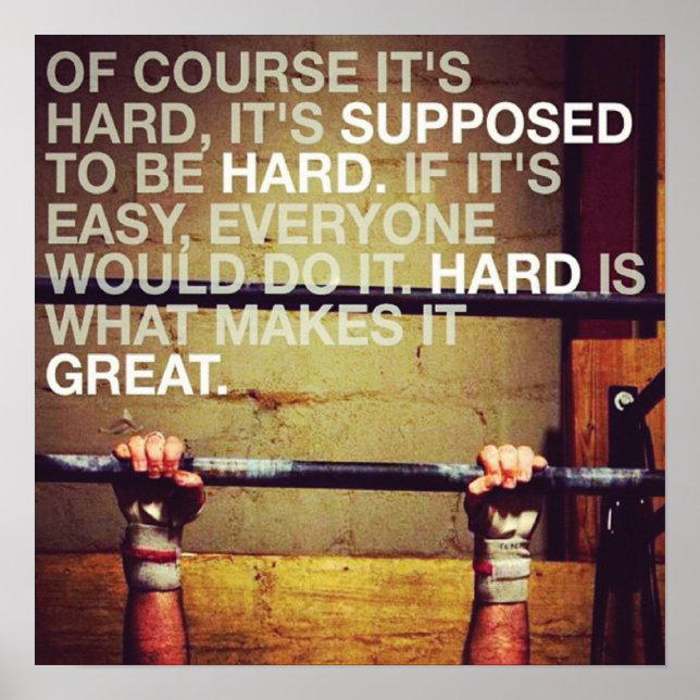 Workout Motivational Poster (Front)