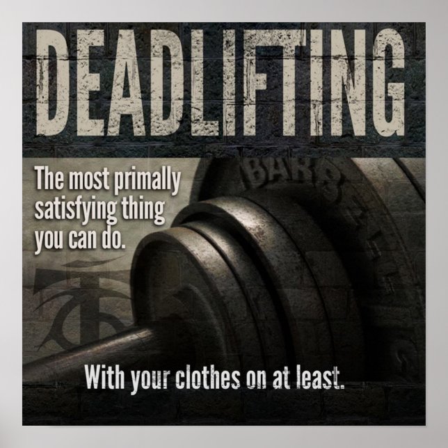 Workout Motivational Poster (Front)